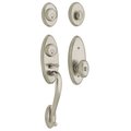 Baldwin Estate Single Cylinder Entry Handlesets Lifetime Satin Nickel 85345.056.2ENT